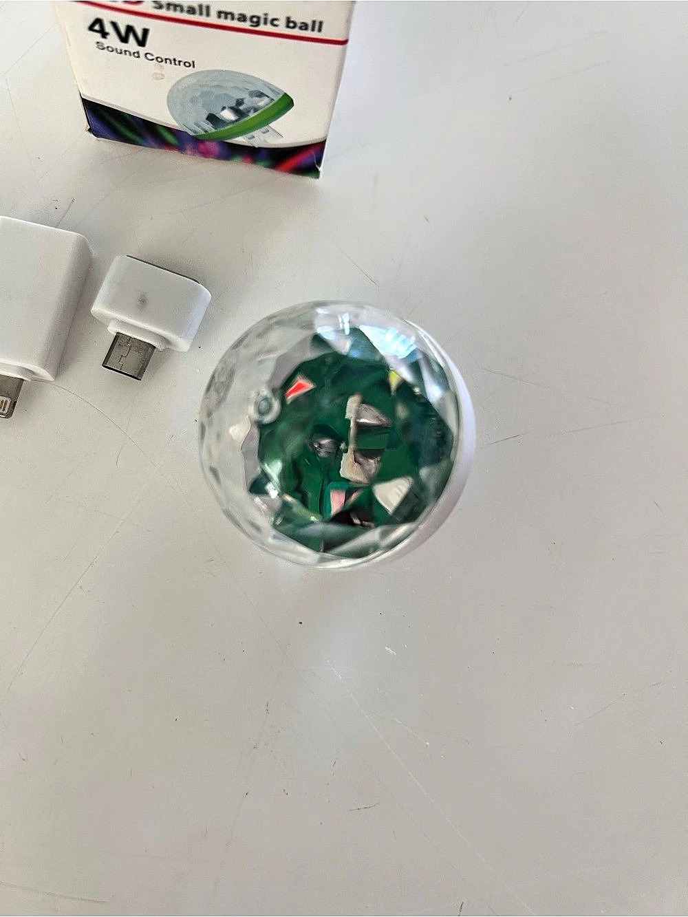 Mini Rave party LED Small Magic Ball 4W Sound Control LED Speaker - Picture 4 of 5
